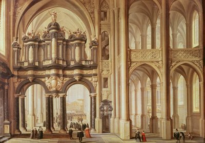 Interior of a Church by Dirck van Delen